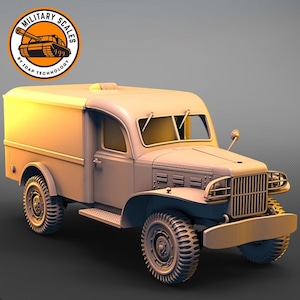 Dodge WC-54 - american vehicles military scales ww2 battlefield truck off-road ambulance modeling hobby 1/30 1/35 1/48 1/56 1/72 1/76 1/87