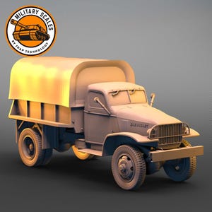 Chevrolet G7107 with soft top v2 - american military scales vehicle cargo transport truck modeling hobby 1/30 1/35 1/48 1/56 1/72 1/76 1/87