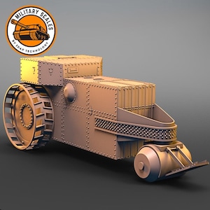 Holt Steam Wheel Tank - amerikanisches Militär, Maßstab 1. Weltkrieg, Fahrzeug, Panzer, Kanone, Modellbau, Hobby, 1/30, 1/35, 1/48, 1/56, 1/72, 1/76, 1/87