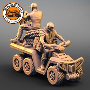 MC09 War Quad - Modern Military Diorama Accessories 3D Printed Scale Model Hobby Kit for Collectors Historical Dioramas 1/35 1/48 1/72