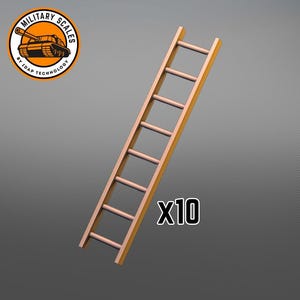 Stege-set med 10 st - militära vågar i trä, hantverksmodelleringsverktyg, hobby 1/30 1/36 1/48 1/56 1/72 1/76 1/87