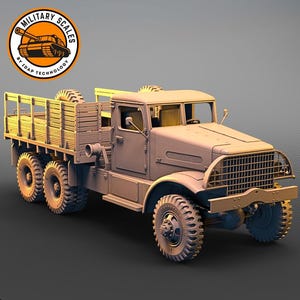 Corbitt White 666 6x6 cargo truck metal top, wooden box - american military scales ww2 vehicle modeling 1/30 1/35 1/48 1/56 1/72 1/76 1/87