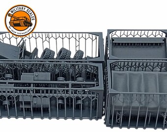 Kit Maquette Camion Militaire M35 échelle 1:72 - PVC - À Monter Soi-même - Pour Collectionneurs Adultes - 10 X 3,5 X 4 Cm