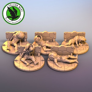 Dead Body for Nemesis- custom miniatures board games tabletop games accessories adventure horror sci-fi gift idea