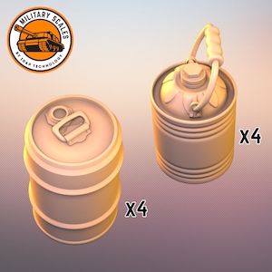 US Canisters - United States Of America war military scales ww2 accessories fuel container jerrycan modeling hobby 1/30 1/35 1/48 1/56 1/72