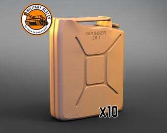 Canister - war military scales ww2 accessories fuel container jerrycan jerrican diorama modeling hobby 1/30 1/35 1/48 1/56 1/72 1/76 1/87