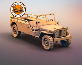 Jeep Willys long - american military scales ww2 vehicle off-road transport command truck modeling hobby 1/30 1/35 1/48 1/56 1/72 1/76 1/87