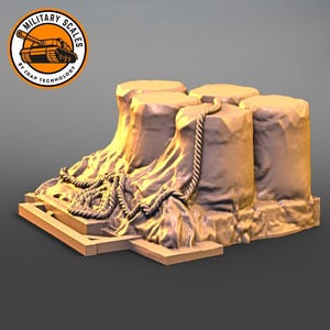 Barrels covered with a rag - war military scales ww1 ww2 load cargo accessories diorama modeling hobby 1/30 1/35 1/48 1/56 1/72 1/76 1/87