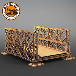 Bailey bridge - british military scales ww2 accessories bridge folding diorama modeling hobby 1/30 1/35 1/48 1/56 1/72 1/76 1/87