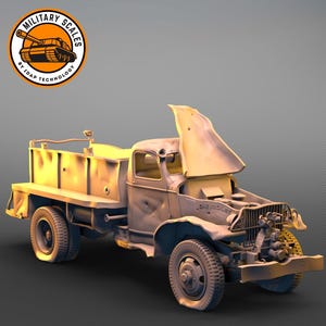 Chevrolet Class 325 Destroyed - american military scales ww2 vehicle fire engine truck modeling 1/30 1/35 1/48 1/56 1/72 1/76 1/87