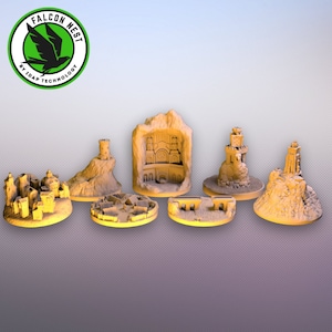 Set for Battle of Five Armies (New version, 3D resin print) - custom board games tabletop games accessories wargame fantasy adventure gift