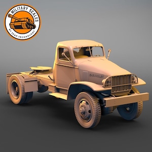 Chevrolet G7103 - Camión de carga estadounidense de la Segunda Guerra Mundial, modelo a escala impreso en 3D, kit para coleccionistas, dioramas históricos en escala 1/35, 1/48, 1/72 y 1/87
