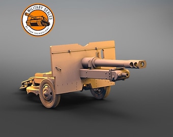 Ordnance QF 25-pounder 87.6 mm - british military scales cannon ww2 army replicas artillery modeling hobby 1/30 1/35 1/48 1/56 1/72 1/87