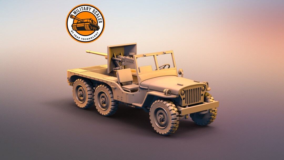 Jeep Willys 6x6 American Military Scales Ww2 Vehicle Off-road Transport ...