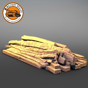 Pila de tablones de madera - Accesorios para dioramas militares, kit de maquetas impresas en 3D para coleccionistas, dioramas históricos a escala 1/35, 1/48 y 1/72 imagen 1
