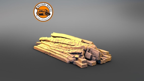 Stack of Wooden Planks - Military Diorama Accessories 3D Printed Scale Model Hobby Kit for Collectors Historical Dioramas 1/35 1/48 1/72