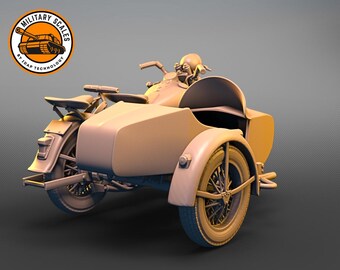 Harley Davidson EL con sidecar modellismo motociclistico veicoli