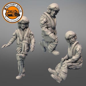 1:35 RAF Pilots Modern set #3 - hars gegoten militaire luchtvaartpersoneel grote hoogte vliegtuigbemanning schaalmodellen 1/35