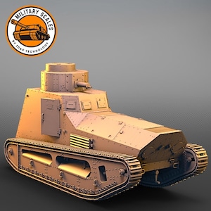 LK-2 Kanone with movable turret - german military scales ww1 tracked vehicle cannon war modeling hobby 1/30 1/35 1/48 1/56 1/72 1/76 1/87