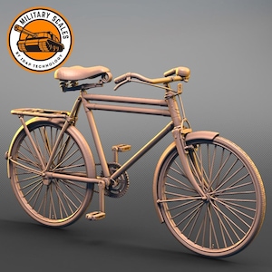 Bicycle #1 - military scales war accessories bike diorama modeling hobby 1/30 1/35 1/48 1/56 1/72 1/76 1/87