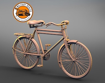 Bicycle #1 - military scales war accessories bike diorama modeling hobby 1/30 1/35 1/48 1/56 1/72 1/76 1/87