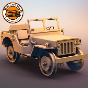 Jeep Willys rail tractor - american military scales ww2 utility vehicle rail towing truck modeling hobby 1/30 1/35 1/48 1/56 1/72 1/76 1/87