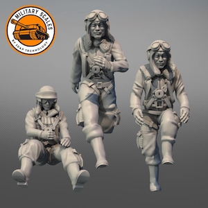 Japanse piloten uit de Tweede Wereldoorlog nr. 3 - oorlog militaire schalen vliegtuigen marine luchtvaart jachtvliegtuig geschiedenis diorama hobby 1/30 1/35 1/48 1/56 1/72 1/76 1/87