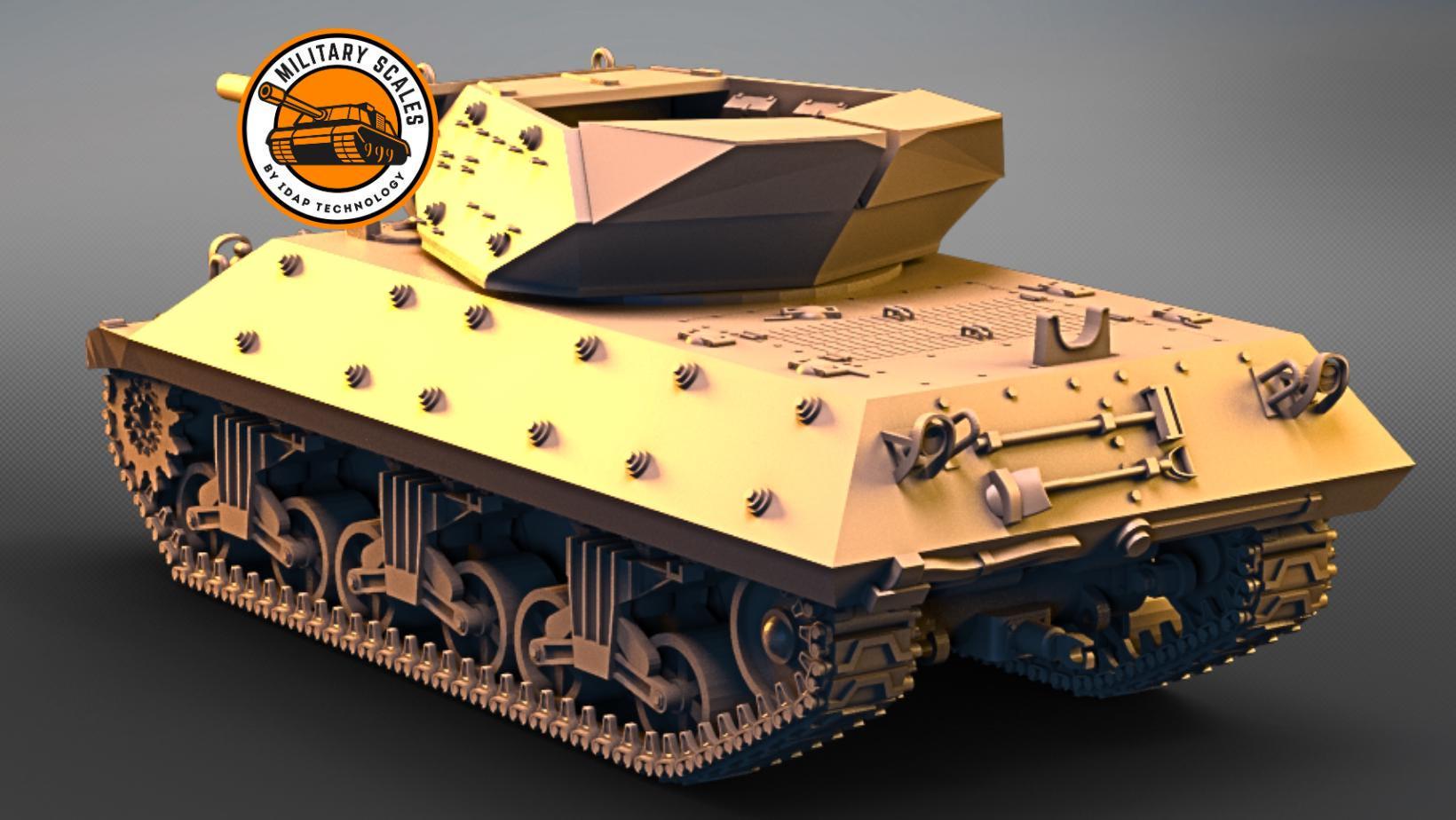 M10 Wolverine - WW2 American Tank Destroyer 3D Printed Scale Model ...