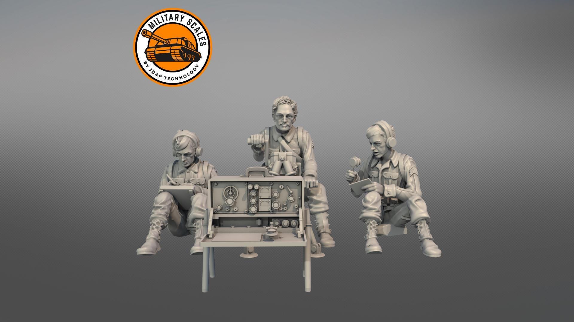 Kit De Figurine Résine 1/32 WWII Officiers & Beautés Européens - Non Peinte, Non Assemblée