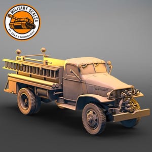 Chevrolet Class 325 v2 – amerikanische Militärwaage, 2. Weltkrieg, Fahrzeug, Wassertank, Feuerwehrauto, LKW-Modellierung, 1/30, 1/35, 1/48, 1/56, 1/72, 1/76, 1/87