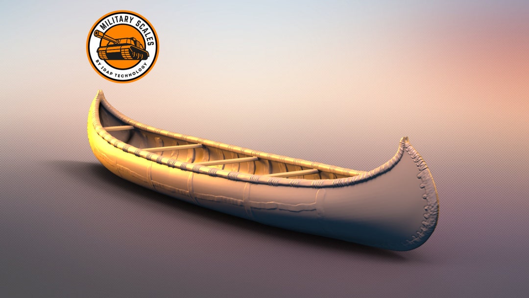 Chippewa Birch Bark Canoe Military Scales Wood Canoes Bark Etsy