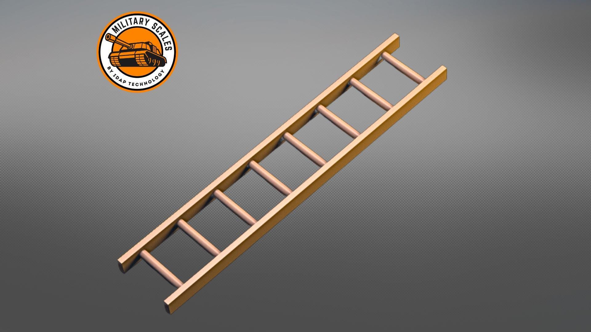 thumbnail image 2 of Ladder Scale Models 3D Printed - Multiple Scales 1/10 To 1/43 - Choose 2 Types - UK Made 2 of 3