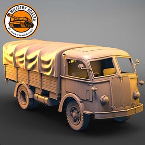 Fiat 666 Truck - italian military scales ww2 vehicle heavy transport truck modeling hobby 1/30 1/35 1/48 1/56 1/72 1/76 1/87