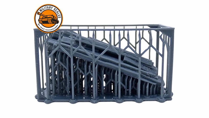 Pila de tablones de madera - Accesorios para dioramas militares, kit de maquetas impresas en 3D para coleccionistas, dioramas históricos a escala 1/35, 1/48 y 1/72 imagen 4