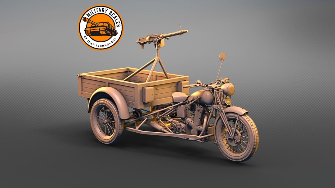 Benelli M36 - Italian Military Scales Ww2 Vehicle Tricycle
