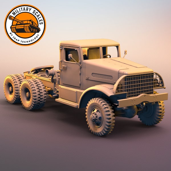 White 666 tractor truck - american military scales ww2 vehicle artillery heavy truck modeling hobby 1/30 1/35 1/48 1/56 1/72 1/76 1/87