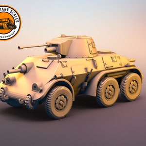 Pantserwagen M.39 dutch military scales ww2 vehicle armored recon car off-road truck modeling hobby 1/30 1/35 1/48 1/56 1/72 1/76 1/87 image 2