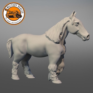 Homestead Horse - oorlog militaire schalen dieren beeldjes diorama modelbouw hobby 1/30 1/35 1/48 1/56 1/72 1/76 1/87