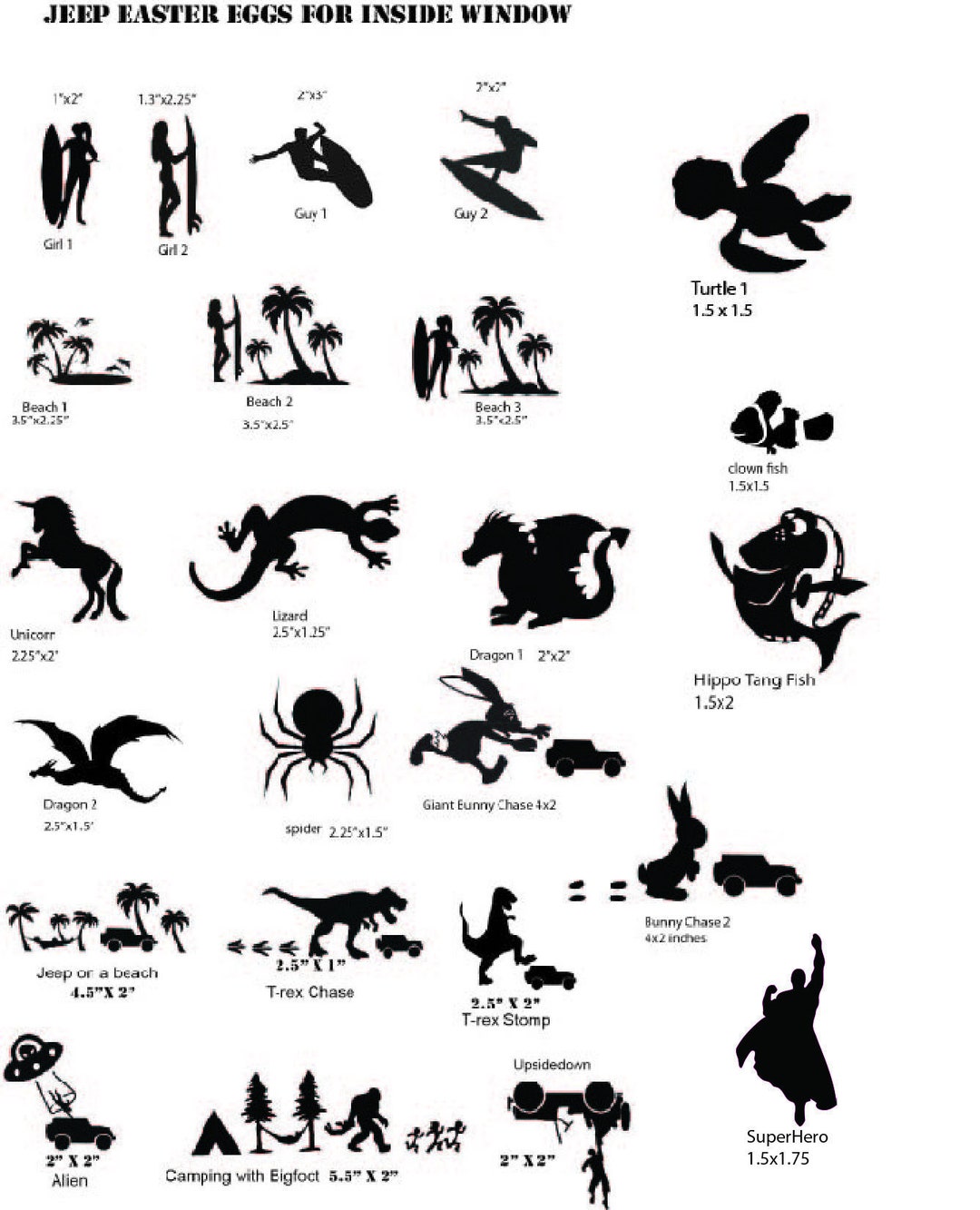 Easter Egg SVG Files. Jeep Decals, Jeep Easter Egg, Window Decals