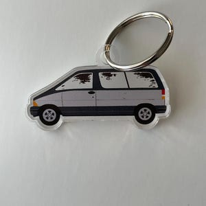 Keychain - Ford Aerostar Van Grey