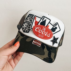 XXL California Flag Trucker Hat - Oversize Mesh Back Baseball Cap With Iron-On Patch, Black - View #12