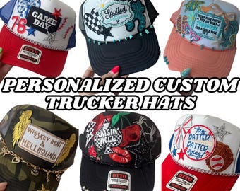 Custom Trucker Patch Hat: Personalized Baseball Cap, Country Concert Style
