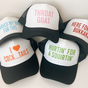 Funny Bachelorette Party Trucker Hat: Group Birthday Hats
