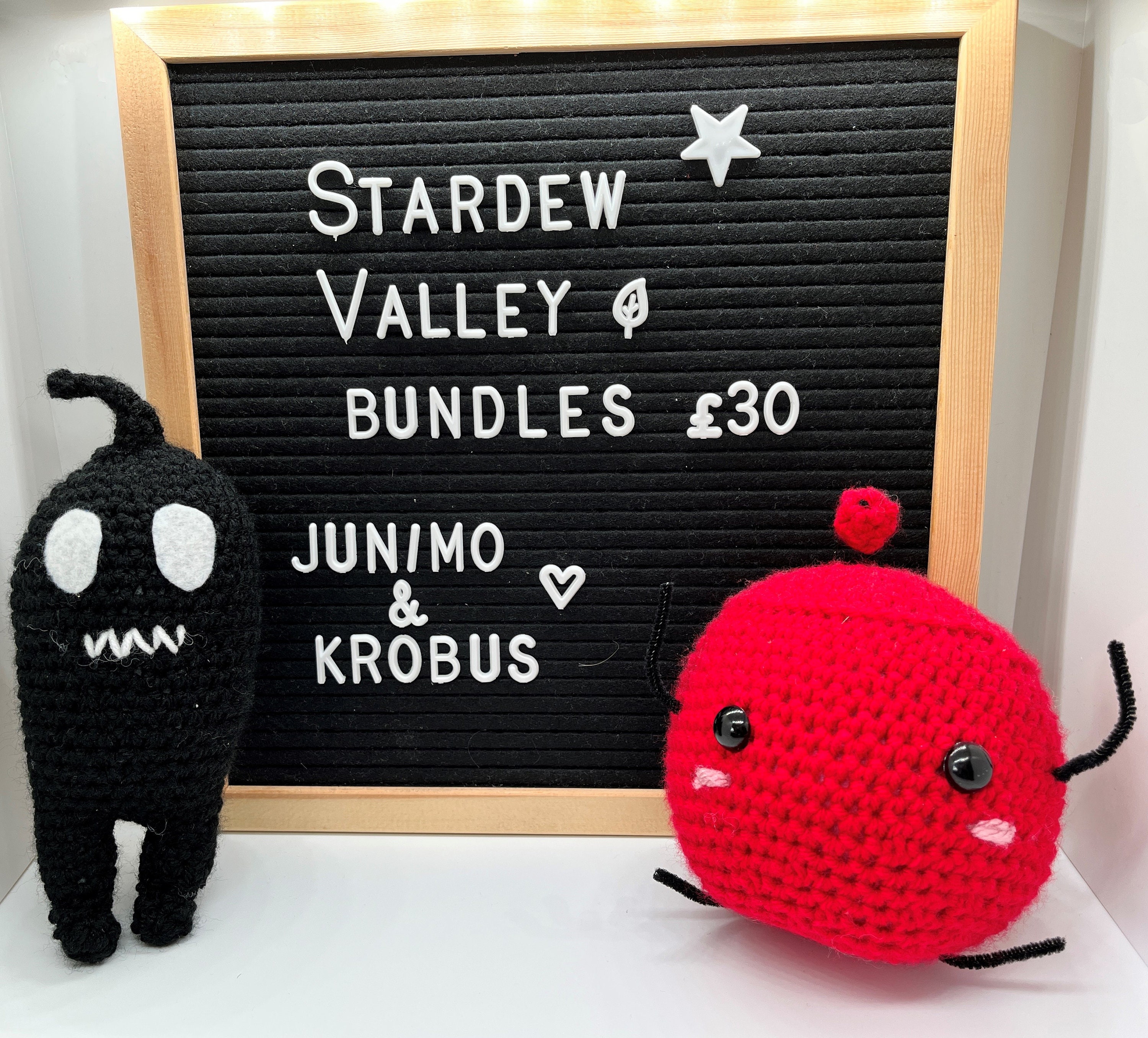 Plush Bundle Stardew Valley Plush Krobus Plush Junimo Etsy UK