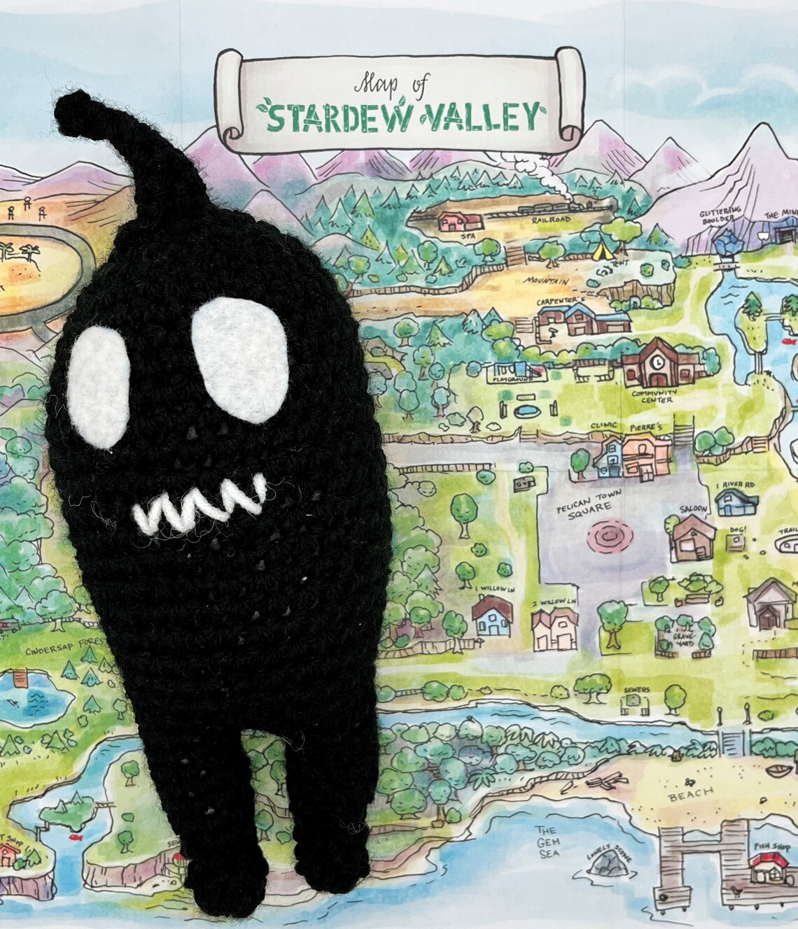 Krobus Plush Stardew Valley Plush Gifts for Gamer Boyfriend Etsy