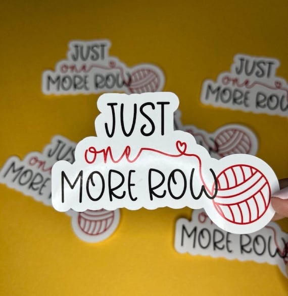 Knitting sticker, glossy stickers, yarn sticker, gifts for crocheters, gifts for knitters, craft stickers, knit stickers, crochet sticker