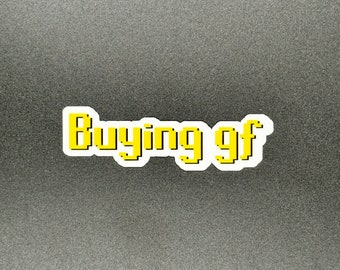 OSRS Runescape sticker, gaming stickers, video game decor, gifts for gamer boyfriend, sticker gift, gaming gift, osrs valentine, buying gf