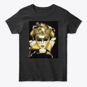 carnival mask lady t shirt