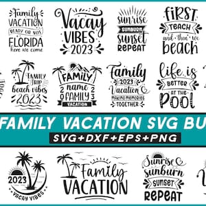 Family vacation svg, family vacation shirts svg, vacation family svg, travel vacation, family trip - printable, cricut & svg