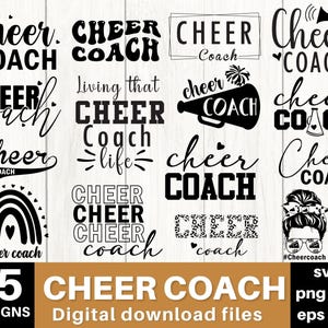Cheer Coach Svg, Cheerleader Svg, Cheer Svg, Cheerleading Svg, Cheer Coach Shirt, Coach Shirt Svg, Cheer Mom Svg, Cheer Coach Png,